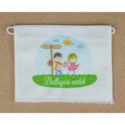   Kislány-kisfiú, bölcsi-óvoda, fehér színű vászon ballagó tarisznya (más alapanyag is választható) 
