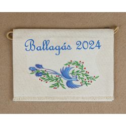   Iskolai ballagó tarisznya, "Ballagásra emlékül 2022" /zöld/