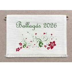 Iskolai ballagó tarisznya, "C" - bordó-zöld