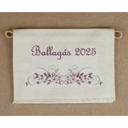 Iskolai ballagó tarisznya, "D" - bordó