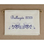 Iskolai ballagó tarisznya "E" - kék