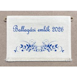 Iskolai ballagó tarisznya "E" - kék