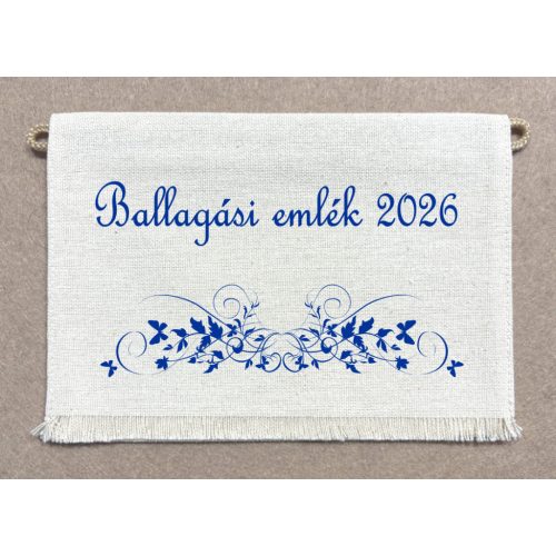 Iskolai ballagó tarisznya "E" - kék