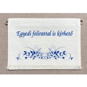 Iskolai ballagó tarisznya "E" - kék