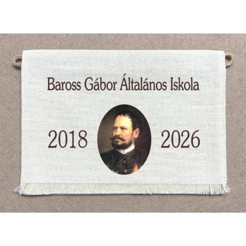 Iskolai ballagó tarisznya Baross Gábor minta 