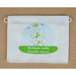   Kamilla csoport, fehér színű vászon ballagó tarisznya (más alapanyag is választható) 