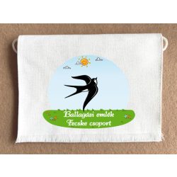 Fecske csoport, fehér színű vászon ballagó tarisznya