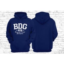   Gyerek kapucnis pulóver egyszínű emblémával / felirattal egy oldalon történő nyomással